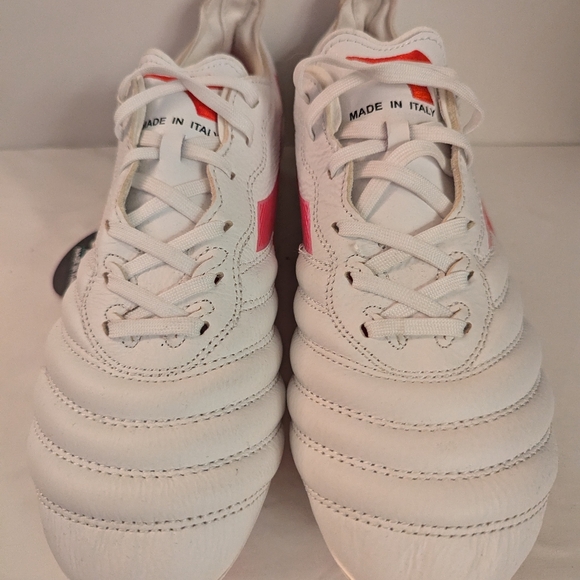Diadora Brasil Elite 2 Tech B, white/red, K-leather (made in Italy), US 8 - Picture 4 of 6